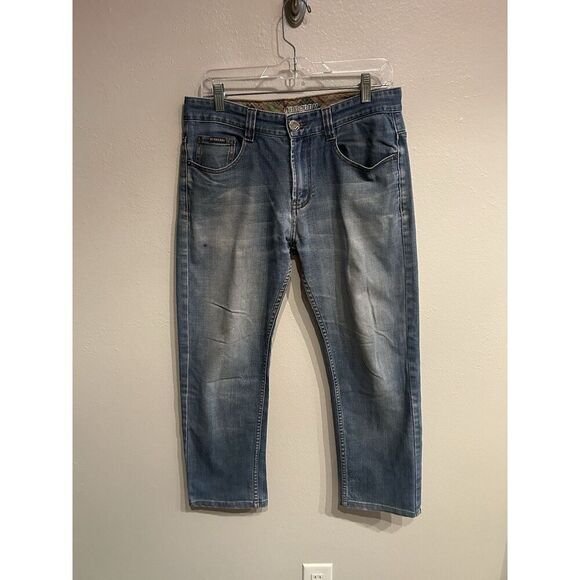 Burberry Brit Mens Size 32 32x27 Light wash Blue Jeans - Picture 1 of 12